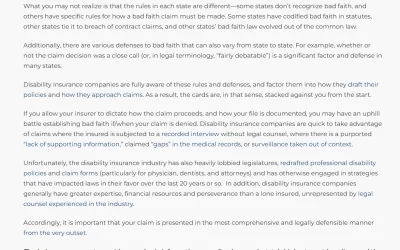Comitz Stanley Disability Insurance Attorneys