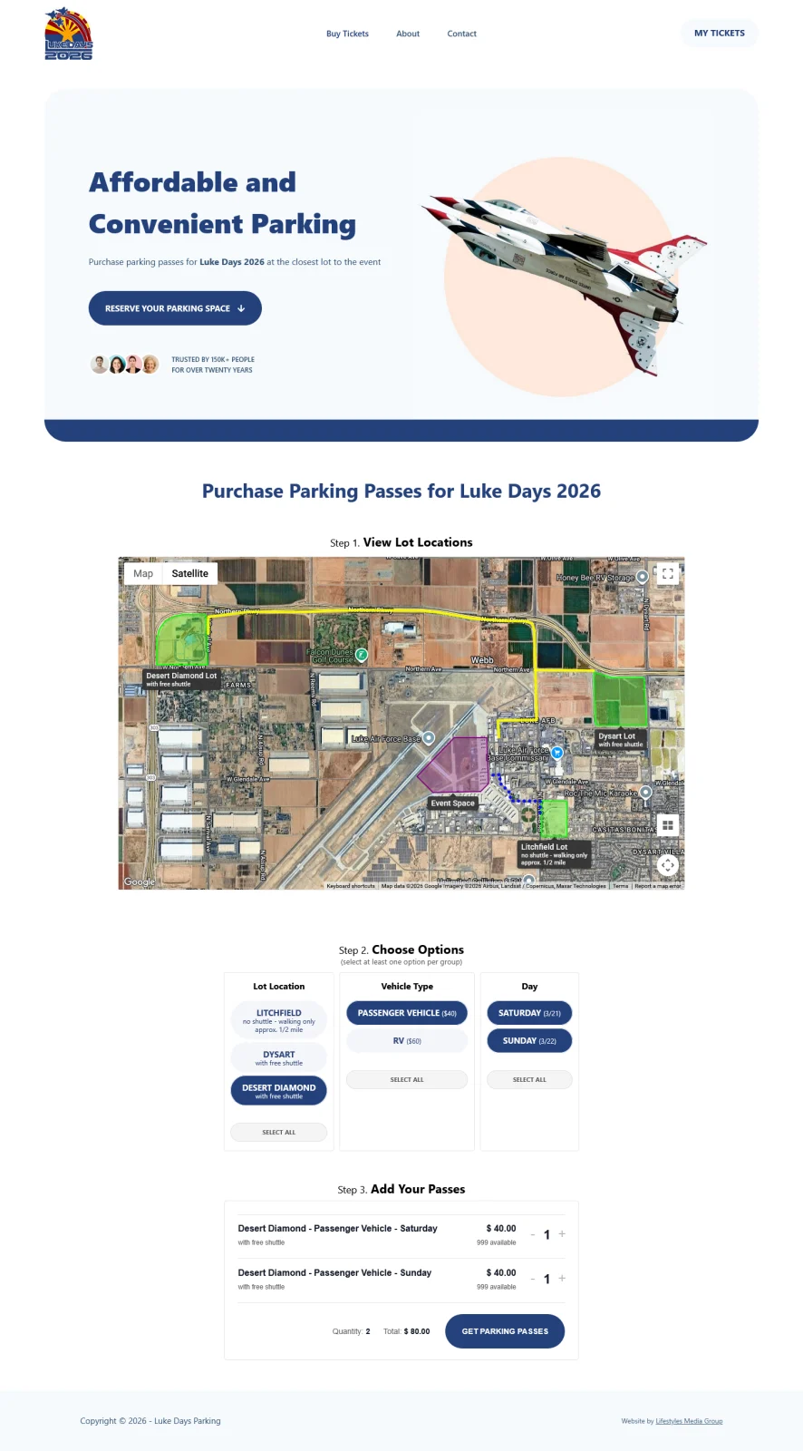 Luke Days Air Show Parking
